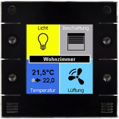EB-Raumbediengerät u::Lux Switch, Ausführung digitalSTROM, 55x55mm, schwarz