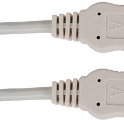 USB 2.0 Patch-Kabel Typ A-A M/M (Stecker/Stecker) 1,0m grau