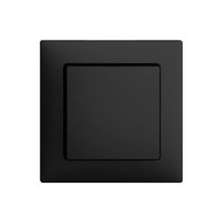 UP-Frontset EDIZIOdue schwarz 60x60mm für Druckschalter