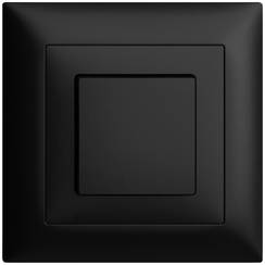 UP-Frontset, EDIZIOdue schwarz 88x88mm für Druckschalter