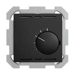 UP-Raumthermostat EDIZIOdue schwarz ohne Schalter