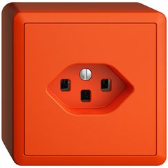 AP-Steckdose EDIZIOdue T23 16A orange, mit Steckklemmen