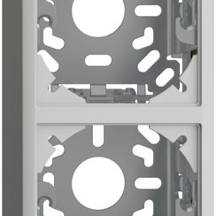 Kappe mit Grundplatte 2x54mm hellgrau für Kombination FX vertikal/horizontal