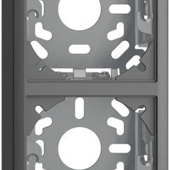 Kappe mit Grundplatte 2x39mm dunkelgrau für Kombination FX vertikal/horizontal