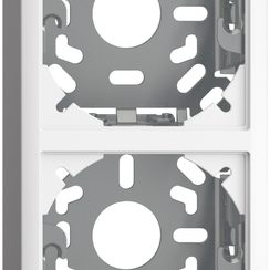 Kappe mit Grundplatte 2x39mm für Kombination FX vertikal/horizontal weiss