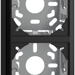 Kappe mit Grundplatte 2x39mm schwarz für Kombination FX vertikal/horizontal