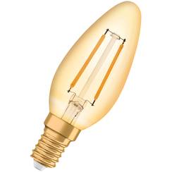 LED-Lampe Vintage 1906 CLASSIC B 12 FIL GOLD 120lm E14 1.5W 230V 824
