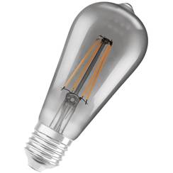 LED-Lampe SMART+ BT Edison 44 E27, 6W, 2700K, 540lm, 300°, DIM, rauch