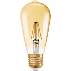 LED-Lampe 1906 EDISON E27, 4W, 240V, 2400K, Ø64x145mm, gold, klar