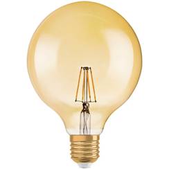LED-Lampe 1906 GLOBE E27, 4W, 240V, 2400K, Ø125x173mm, gold, klar