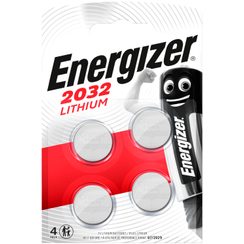 Knopfzelle Lithium Energizer CR2032 3V, 4er Blister