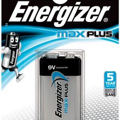 Batterie Alkali Energizer Max Plus 6LR61 9,0V, 1er Blister