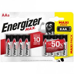 Batterie Alkali Energizer Max AA LR6 1,5V 8×Bl1 12x8er P