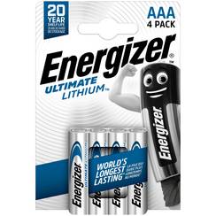 Batterie Lithium Energizer Ultimate FR03 1.5V Blister à 4 Stück