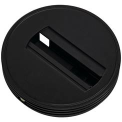 Deckenrosette SLV für 1-Phasen-Adapter, Ø121x25mm schwarz