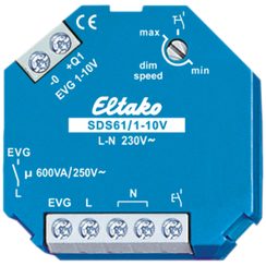 EB-Ferndimmer Eltako SDS61/1-10V, 600VA 1S für EVG