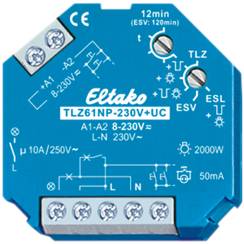 EB-Treppenlichtautomat EltakoTLZ61NP 8…230V 1S 16A/250V 1…12min