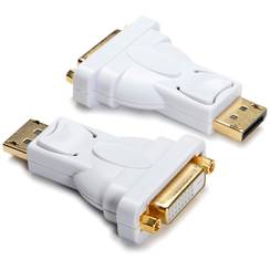 Adapter Ceconet DisplayPort(m)/DVI (f) WUXGA 165MHz 4.95Gbit/s geschirmt weiss