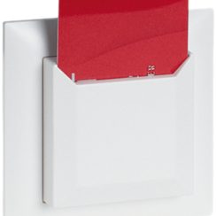 RF-Hotel-Card-Schalter Omnio silber, ohne Batterie