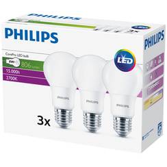 LED-Lampe CorePro Bulb E27 A60 8-60W 230V 827 806lm, opal, 3Stk.