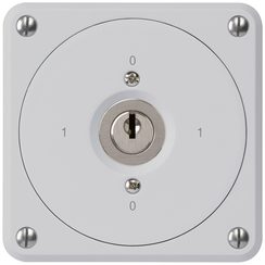 UP-Schlüsselschalter robusto ohne Klappdeckel 0/1P grau für Kombination