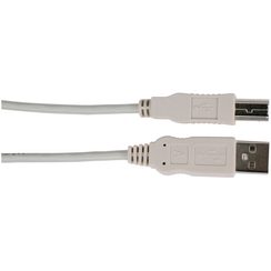 USB 2.0 Patch-Kabel Typ A-B M/M (Stecker/Stecker) 5,0m grau