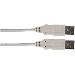 USB 2.0 Patch-Kabel Typ A-A M/M (Stecker/Stecker) 1,0m grau