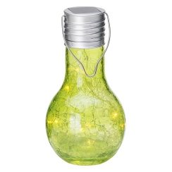 Solar Cracker Bulb green 8LED ww, 9x16.5 NI-MH 2/3AAA 150mAh