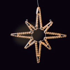 LED Swiss Star, warmwhite 230V 24W 80x80cm warmweiss