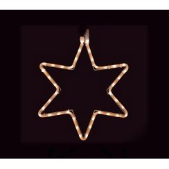 LED Star, warmwhite 230V 6,5W 60x48cm warmweiss