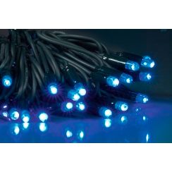 LED Tree Light Lichterkette blau 8m / Kabel grün