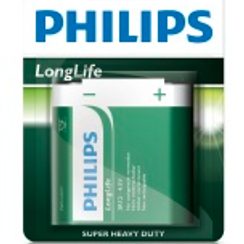 Philips LONGLIFE Zink-Kohle Batterien 3R12LL/1