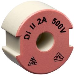 Schraubpasseinsatz DII E27 500V aus Keramik 2A nach DIN 49516 rosa