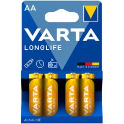 Batterie Alkali VARTA Longlife AA Blister à 4Stück