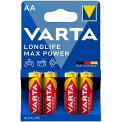 Varta Longlife Max Power AA Mignon LR6 Alkali 4er Bli