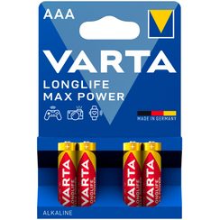 Varta Longlife Max Power AAA Micro LR03 Alkali 4er Bli