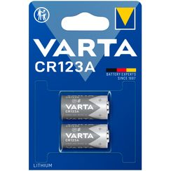 Batterie Lithium Varta Photo CR123A 3V 2er Blister