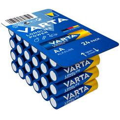 Batterie Alkali VARTA Longlife Power AA Big Box à 24Stück