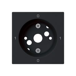 Frontplatte kallysto 0-1-0-1 60×60mm für Drehschalter S0 schwarz