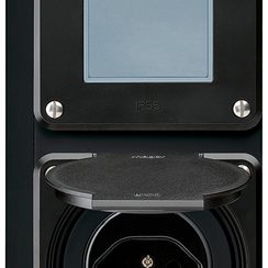 AP-Kombination Hager robusto I-I vertikal 3/1L+Typ 13, schwarz