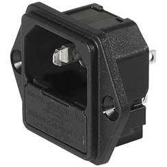 EB-Gerätestecker-Kombielement 3P T113 schwarz, Flachsteckanschlüsse 6.3×0.8mm